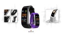 Smartband Giewont Fit&GO Duo GW200-3 - Black + Pasek Flora Violet