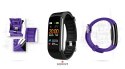 Smartband Giewont Fit&GO Duo GW200-3 - Black + Pasek Flora Violet