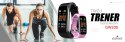 Smartband Giewont Fit&GO Duo GW200-4 - Black + Pasek Think Pink