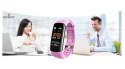 Smartband Giewont Fit&GO Duo GW200-4 - Black + Pasek Think Pink