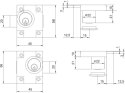 ZAMEK MEBLOWY ZMB-2 NIKLOWANY LEWY