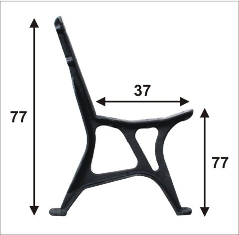 NOGA DO ŁAWKI MIEJSKA NR2, 5 DESEK