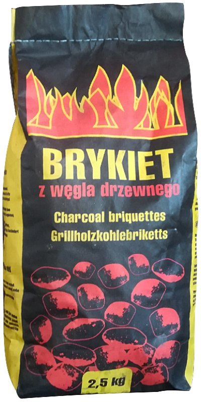 BRYKIET Z WĘGLA DRZEWN.2,5KG