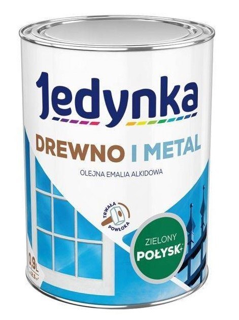 EMALIA ALKIDOWA DO DREWNA I METALU ZIELONY 0,9L