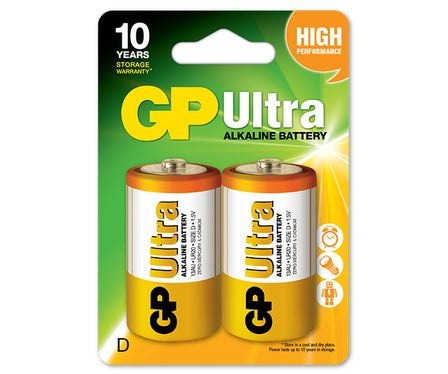 BATERIA ULTRA+ ALKALINE LR20 D 1.5V 2SZ