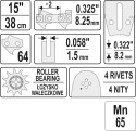 PROWADNICA ŁAŃCUCHA DO PILAREK 15'' 325U