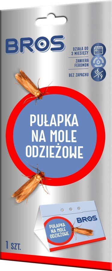 PUŁAPKA FEROMONOWA NA MOLE ODZIEŻOWE 1SZT