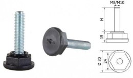 STOPKA REGULACYJNA SR 01 FI 30 M8*30 623