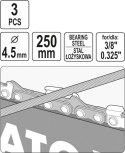 PILNIK OKRĄGŁY DO ŁAŃCUCHÓW 4.5MM 3 SZT.