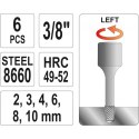 ZESTAW WYKRĘTAKÓW DO SZPILEK 6 CZĘŚCI 3/8''