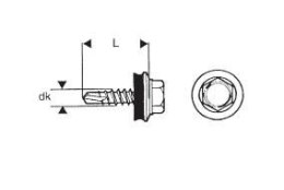 WKRĘT SAMOWIERTNY 4.8*20MM RAL 9005