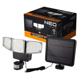 LAMPA SOLARNA ŚCIENNA POTRÓJNA LED 1000LM