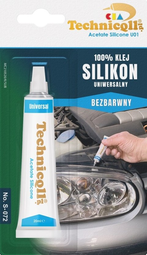 KLEJ SILIKON UNIWERSALNY BEZBARWNY 20ML