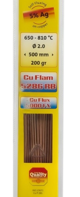 LUT TWARDY CU FLAM RB 5286 CUP 5% AG - 500*2MM 200G