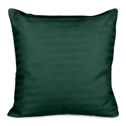 Poszewka satyna bawełna CIZGILI DARK GREEN/40x40.