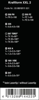 ZESTAW WKRETAKÓW UNIWERSALNYCH KRAFTFORM XXL 2, 12CZ.