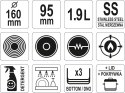 RONDEL Z POKRYWKĄ ZE STALI NIERDZEWNEJ 16X9,5CM 1.9L.