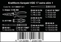 ZESTAW KRAFTFORM KOMPAKT VDE 17 EXTRA SLIM 1, 16 CZĘŚĆ