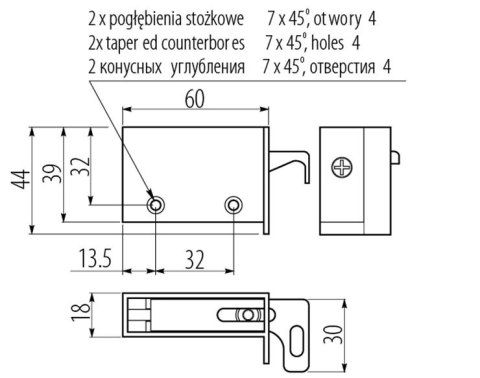 ZAWIESZKA KUCHENNA NOWA P/L BIAŁA (2 SZT.)