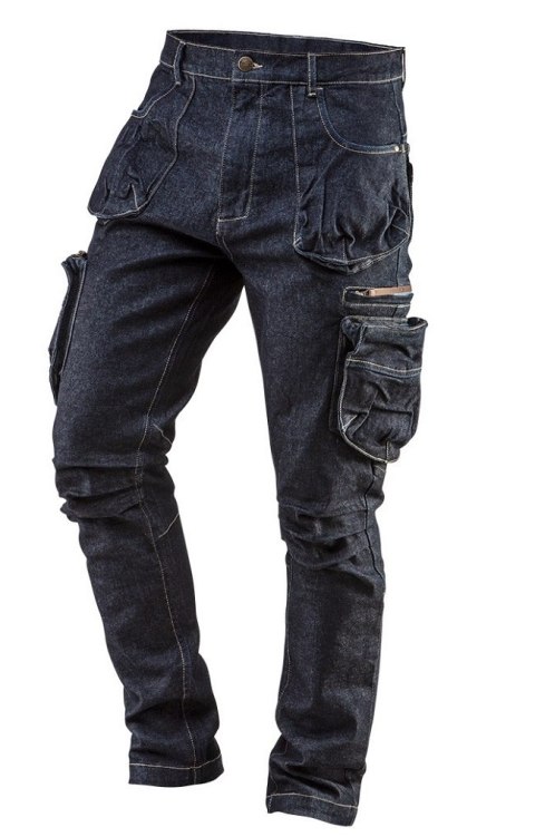 SPODNIE ROBOCZE 5-KIESZENIOWE DENIM ROZMIAR XXL