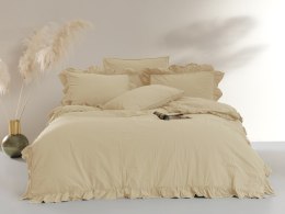 Pościel bawełniana AKDENIZ CREAM/160x200(P) STONEWASHED