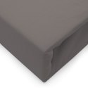 Prześcieradło jersey elastan z gumką ANTHRACITE/ANTRACYT/220x200x30 Darymex