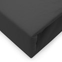 Prześcieradło jersey elastan z gumką BLACK/CZARNY/220x200x30 Darymex