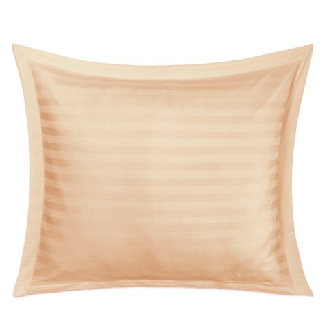 Poszewka satyna bambusowo-bawełniana STRIPE BEIGE/70x80 z listwą Darymex