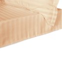 Prześcieradło satyna bambusowo-bawełniana STRIPE BEIGE/160x240 Darymex