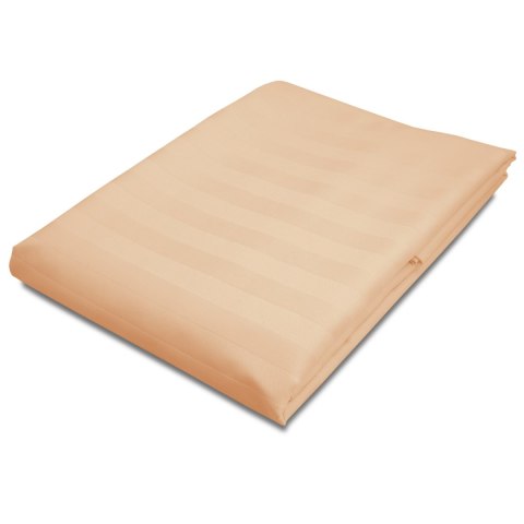 Prześcieradło satyna bambusowo-bawełniana STRIPE BEIGE/220x260 Darymex