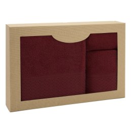 Ręcznik D Bawełna 100% Solano Bordo (P) 30x50+50x90+70x140 kpl. Darymex