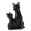 FIGURKA DEKORACYJNA CAT 15 X 11 X 22 CM CZARNY EUROFIRANY