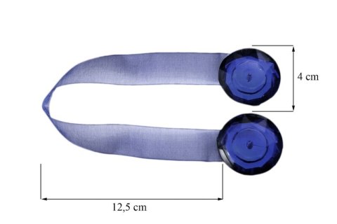 UPINACZ DEKORACYJNY Z MAGNESEM 12.5 CM POPIELATY