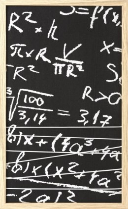 OBRAZ MATH (1) 33 X 1 X 55 CM CZARNY EUROFIRANY