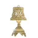 OZDOBA ŚWIĄTECZNA LAMP 1 9 CM ZŁOTY EUROFIRANY