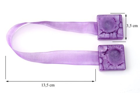 UPINACZ DEKORACYJNY Z MAGNESEM 14 CM FIOLETOWY